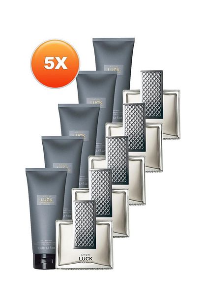 Avon Luck Erkek Parfum Ve Sac Vucut Sampuani Hediye Paketi Besli Set Trendyol
