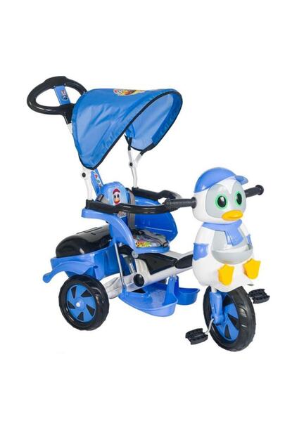 Baby Poufi Penguen Ebeveyn Kontrollu Bisiklet Mavi Trendyol