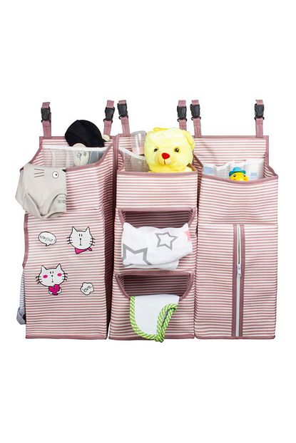 Ladymoda 3lu Besik Organizer Bebek Odasi Organizer Pembe Trendyol