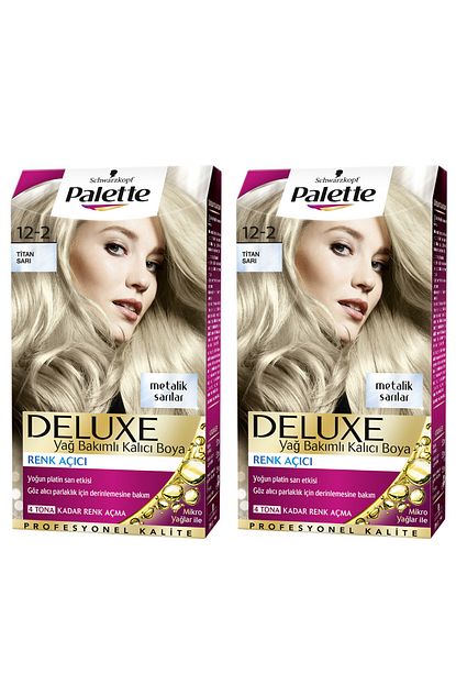Schwarzkopf Hair Mascara 2 Li Palette Deluxe 12 2 Titan Sari Yag Bakimli Kalici Sac Boyasi Fiyati Yorumlari Trendyol