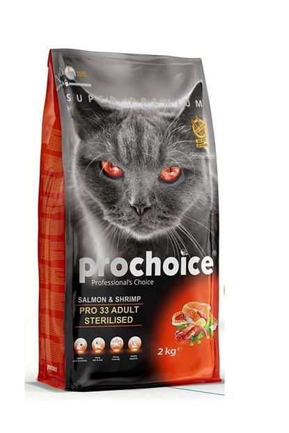 Pro Choice Prochoice 2 Adet Pro 33 Sterilised Somonlu Karidesli Kisir Kedi Mamasi 2 Kg X 2 4 Kg Trendyol