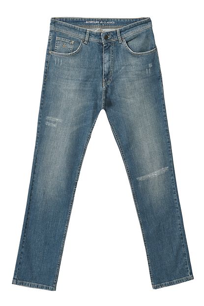 Altinyildiz Classics Erkek Erkek Mavi Jean Regular Fit Rahat Bol Kesim Denim Kot Pantolon Trendyol