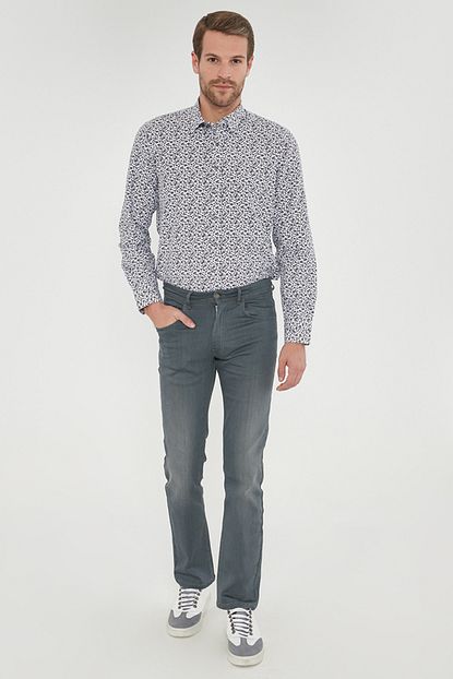 Altinyildiz Classics Erkek Erkek Antrasit Jean Regular Fit Rahat Bol Kesim Denim Kot Pantolon Trendyol