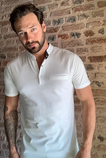 Trendyol Man Beyaz Erkek Hakim Yaka T Shirt Tmnss20ts0867 Trendyol