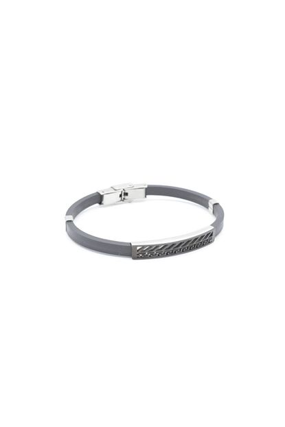 Supra Silver Kaucuk Celik Tasarim Minimal Erkek Bileklik Trendyol