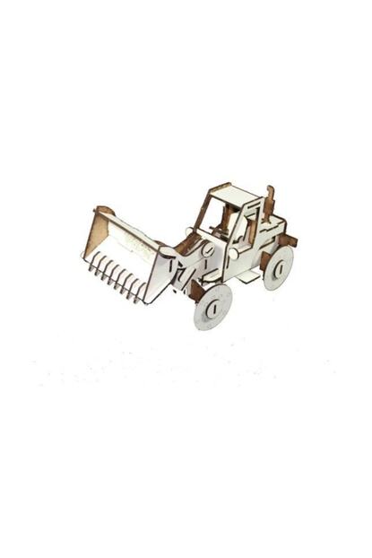 Joy And Toys Beyaz 3d Ahsap Oyuncak Puzzle Is Makinesi Maket Trendyol