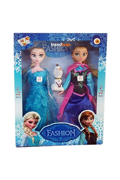 Erkol Oyuncak Karlar Ulkesi Olafli Anna Elsa Oyuncak Bebek 2side Muzikli Sarki Soyleyen 30 Cm Trendyol