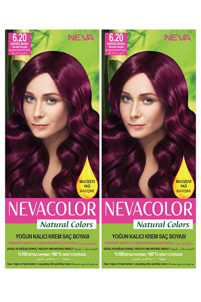 Neva Color 2 Li Natural Colors 6 20 Orkide Moru Kalici Krem Sac