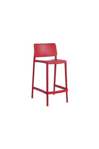 Papatya Joy Bar Sandalyesi 65 Cm Kirmizi Kolcaksiz Trendyol