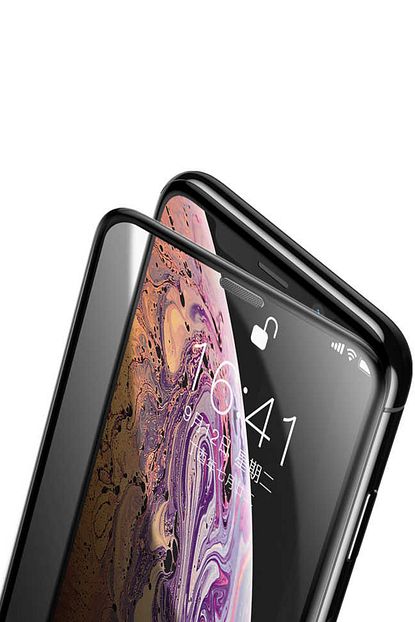 apple iphone xs max ekran koruyucu cam anti dust privacy ahize toz koruyucu hayalet cam gizlilik