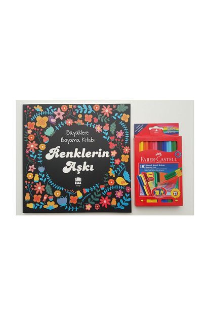 Ema Kitap Mandala Renklerin Aski Boya 10 Lu Keceli Kalem Dahil Trendyol