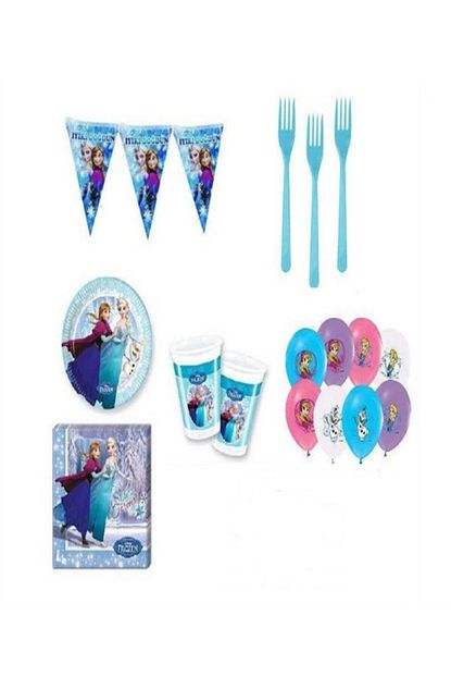 Ece Frozen Karlar Ulkesi Elsa Dogum Gunu Parti Malzemeleri Susleri Seti 16 Kisilik Trendyol