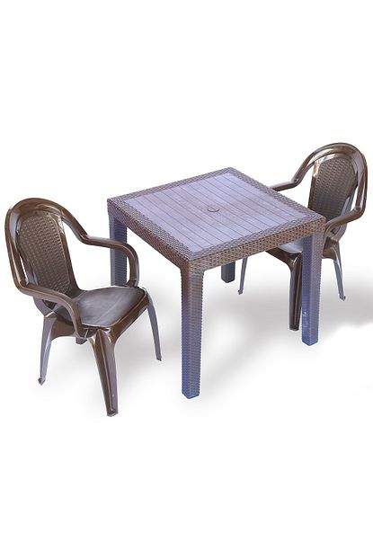 Estelia Rattan 80x80 Masa 2 Rattan Hurrem Koltuk Kahve 2700160322711 Trendyol
