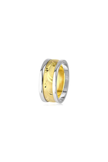 Ats Alyans Erkek 10 Mm Altin Kaplama Gumus Alyans Trendyol
