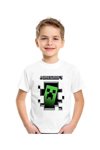 Tshirtm Minecraft Creeper Erkek Cocuk Tisort Trendyol