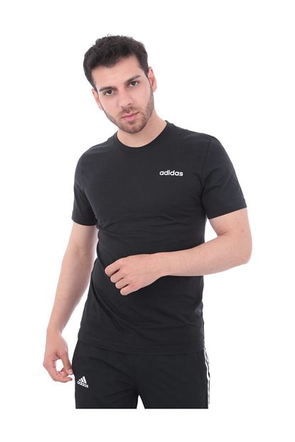Adidas Erkek Siyah Essentials Plain Ss19 Tisort Trendyol