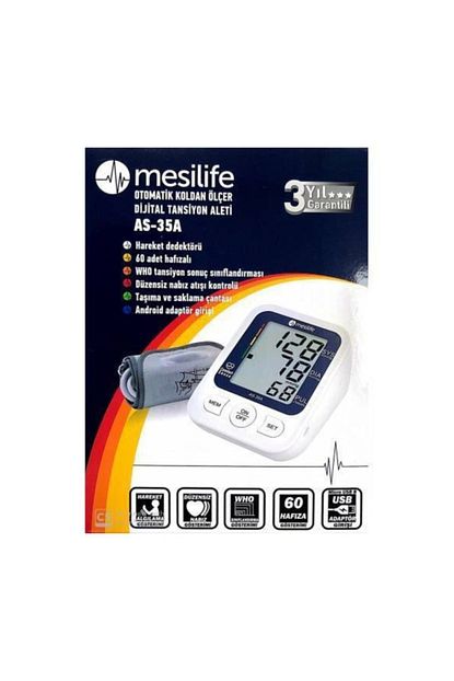 Mesilife As 35a Dijital Koldan Olcer Tansiyon Aleti Usb Ile Kullanim Trendyol
