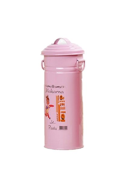 metal makarna saklama kabi pembe