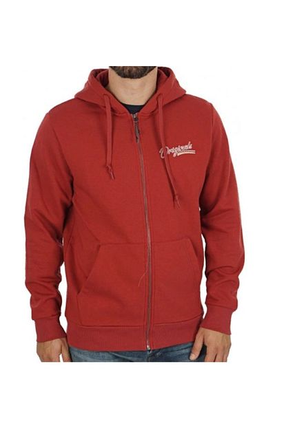 Jack Jones Kirmizi Erkek Yazili Kapsonlu Sweatshirt Trendyol