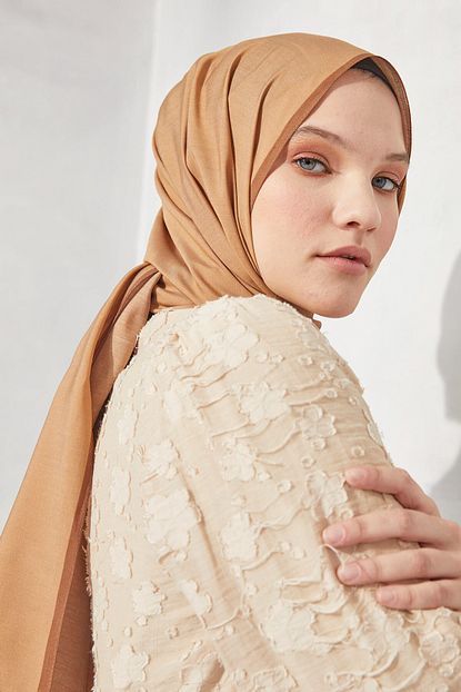Freshscarfs Modal Ipek Sal Sutlu Kahve Trendyol