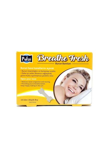 Pufai Breathe Fresh Burun Bandi Buyuk Boy 66 19 Mm Horlama Azaltir Large 10 Adet Trendyol
