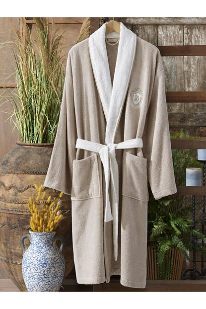 Dantela Vita Erkek Pvc Bambu Bornoz Kahve 2xl 3xl Trendyol