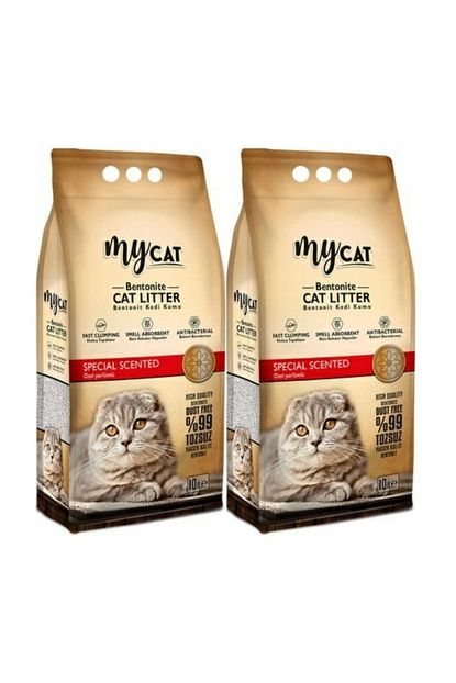 My Cat Ozel Parfumlu Bentonit Kedi Kumu Ince Taneli 10 Lt X2 Trendyol