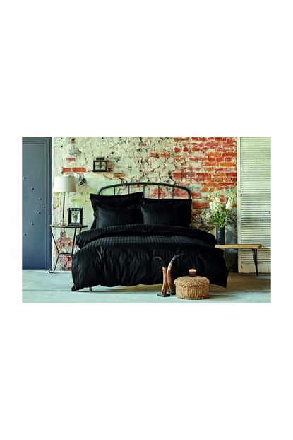 Karaca Home Charm Bold Siyah Cift Kisilik Yatak Ortusu Set Trendyol