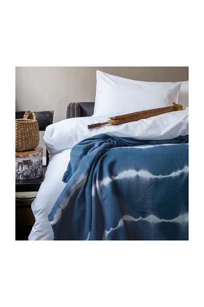 Issimo Home Artisan 200 230 Batik Yatak Ortusu Mavi Trendyol