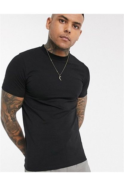 Soydance Erkek Siyah Asos Arkasi Dragon Baskili Tshirt Trendyol