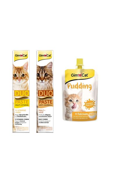 Gimcat Duo Paste Peynirli Vitamin Kedi Macunu Peynirli Malt Kedi Macunu Classic Kalsiyum Kedi Pudingi Trendyol