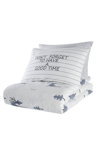 Enlora Home Enlora 100 Dogal Pamuk Kapitoneli Yatak Ortusu Seti Cift Kisilik Goodtime Beyaz Trendyol
