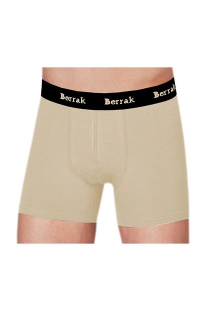 Evsay 1 Li Paket Berrak 4476 Modal Renkli Erkek Boxer Bej Trendyol