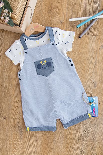 Babymod Erkek Bebek Sortlu Salopet Tulum Trendyol
