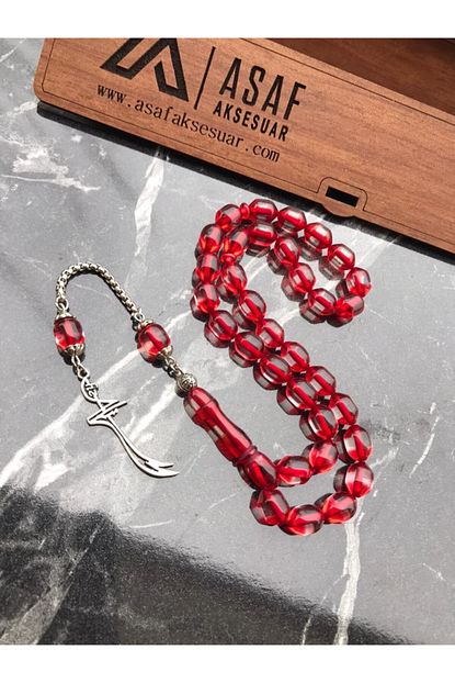 Asaf Aksesuar Erkek Surmeli Model Hareli Toz Kehribar Tesbih Trendyol