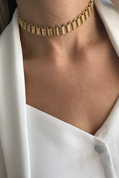 Bonnjerra Jewellery Altin Kaplama Zincir Choker Trendyol