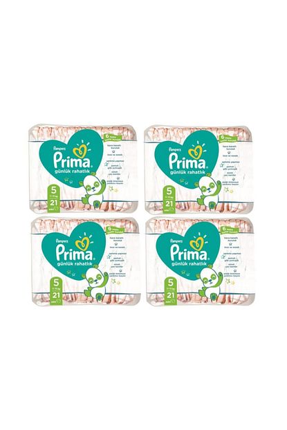 Prima Gunluk Rahatlik Bebek Bezi 5 Numara 11 16 Kg 84 Adet Trendyol