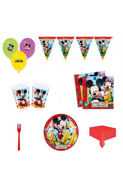 Ece Mickey Mouse Miki Dogum Gunu Parti Malzemeleri Susleri Seti 32 Kisilik Trendyol