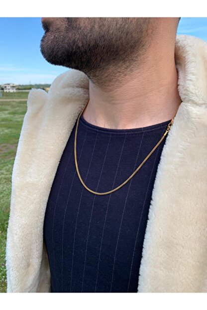 Aksesuarmax Sari Renk Kararmaz Celik Zincir Trendyol