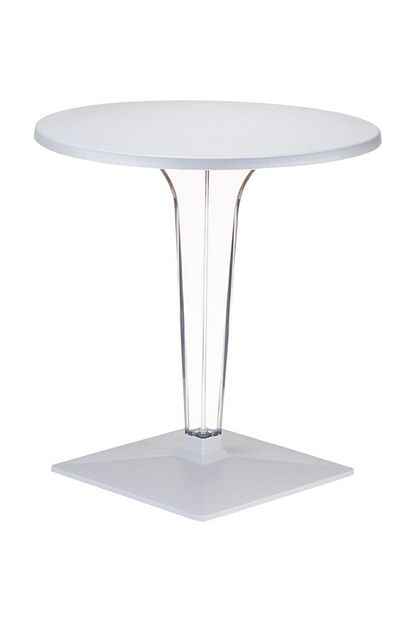 Siesta Ice 70cm Yuvarlak Masa Balkon Bahce Masasi Mobilyasi Trendyol