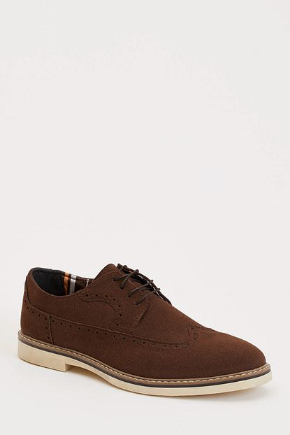 Defacto Erkek Kahverengi Basic Bagcikli Klasik Derby Ayakkabi N8968az 20sp Bn45 Trendyol