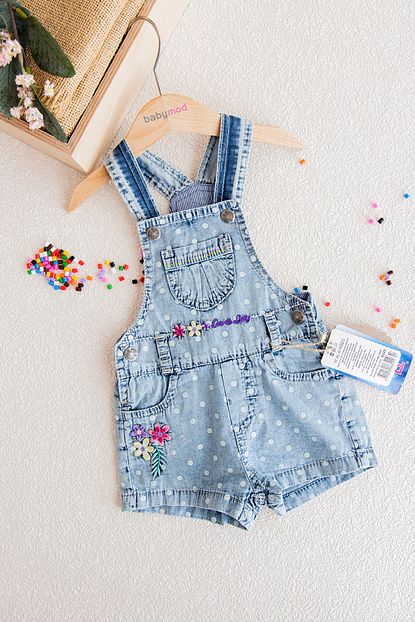 Babymod Kiz Bebek Sortlu Cicekti Yazlik Salopet Tulum Trendyol