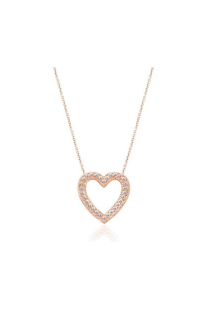 Elyssa Jewelry Tasli Buyuk Kalp Kolye Trendyol