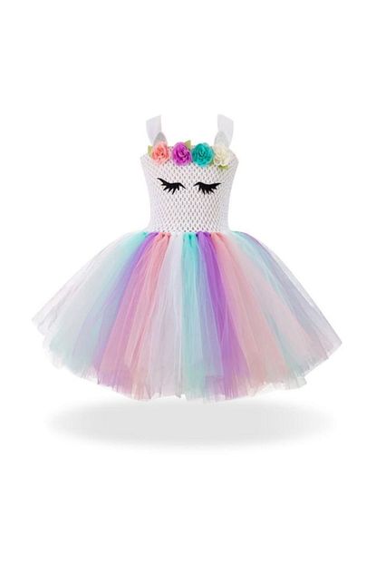 Kokos Unicorn Tutu Elbise El Yapimi Parti Kostumu Trendyol