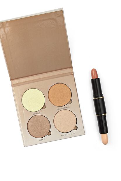 Ocean 4 Lu Profesyonel Aydinlatici Highlighter Paleti Gozalti Kapatici Aydinlatici Trendyol