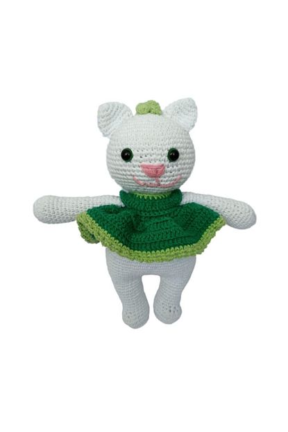 Trend Aksesuar Kedi El Yapimi Ve Organik Amigurimi Oyuncak Boy 28cm Trendyol