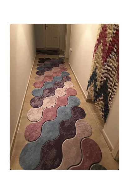 Nazliteks Dijital Baskili Lazer Kesim Kaymaz Tabanli Kilim Hali Yolluk Trendyol