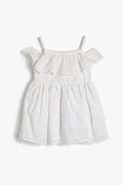 Koton Kids Beyaz Kiz Bebek Elbise 0ymg89122zw Trendyol