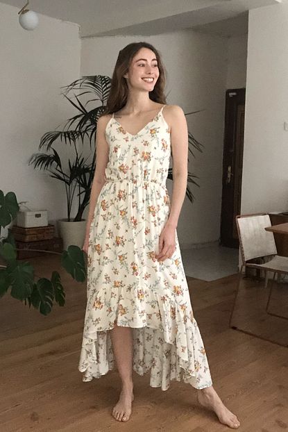 trendyolmilla cok renkli cicek desenli elbise twoss20el2408 fiyati yorumlari trendyol