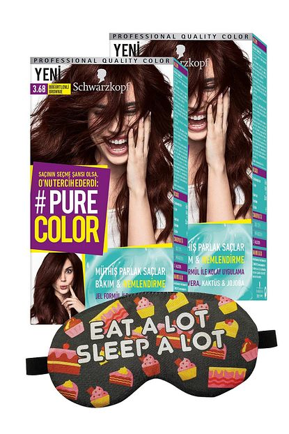 Pure Color 3 68 Bogurtlenli Brownie Goz Bandi Trendyol